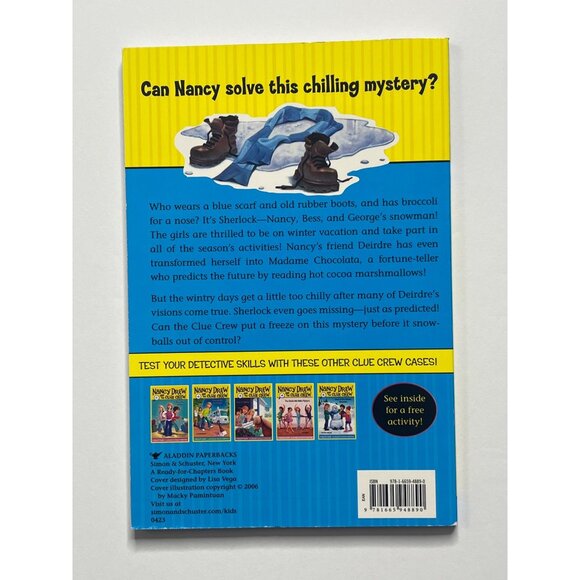 Nancy Drew Clue Crew #5 Case of the Sneaky Snowman Book by Carolyn Keene NEW - Picture 2 of 4